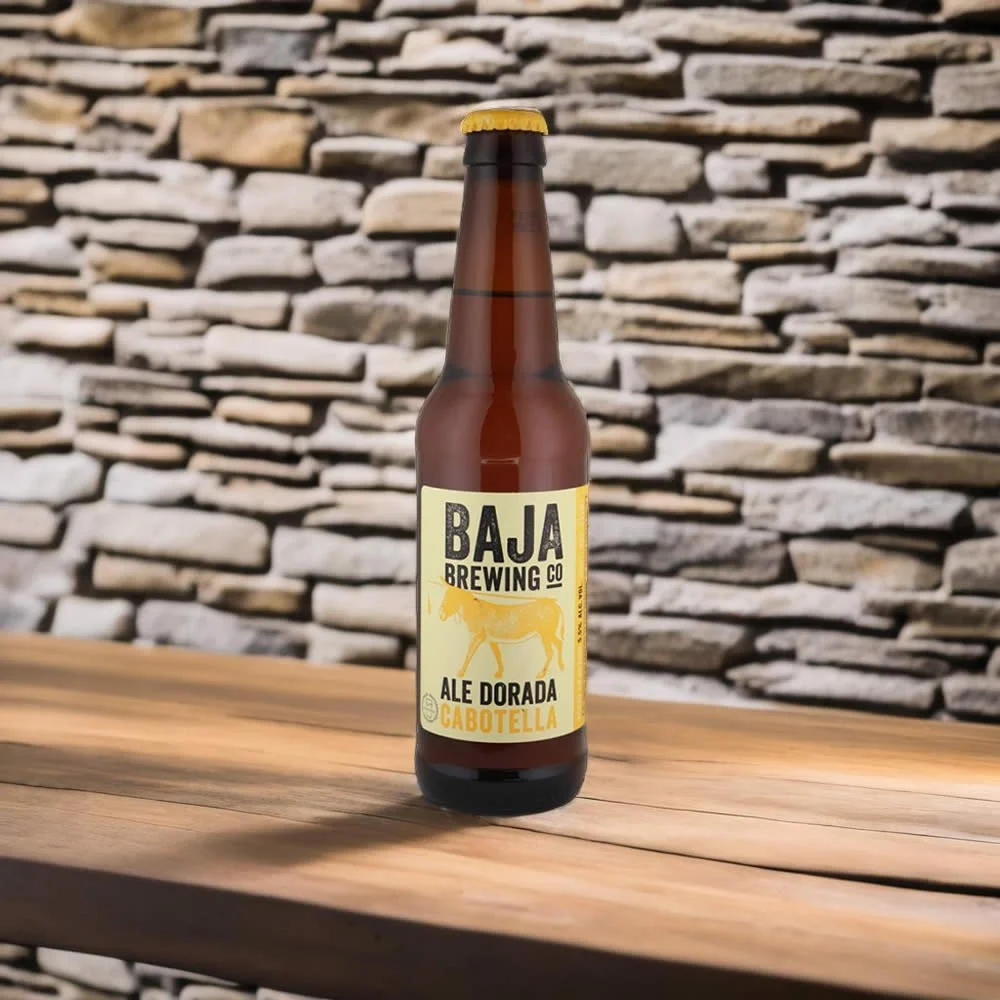 Cerveza Baja Brewing Cabotella barra de madera