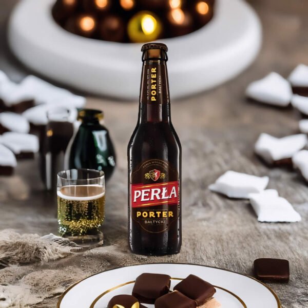 Cerveza Perla Porter con chocolate