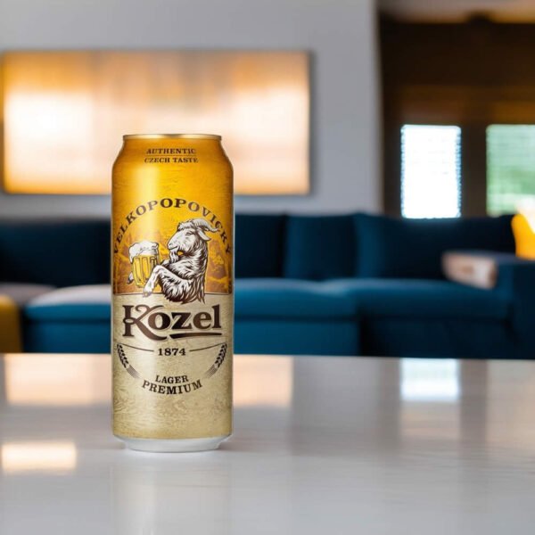 Cerveza Premium Lager en sala de estar