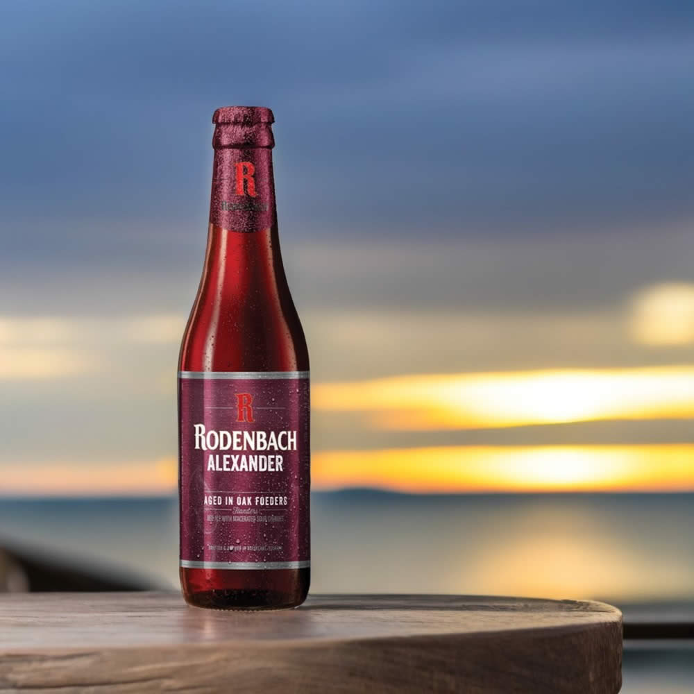 Cerveza Rodenbach Alexander en atardecer