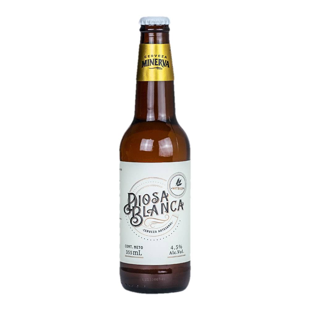 Cerveza Minerva Diosa Blanca 355 ml.