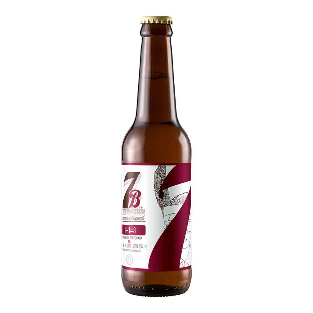Cerveza 7 Barrios1+1=3