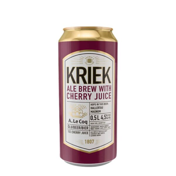 Cerveza A.Le.Coq Kriek Lata