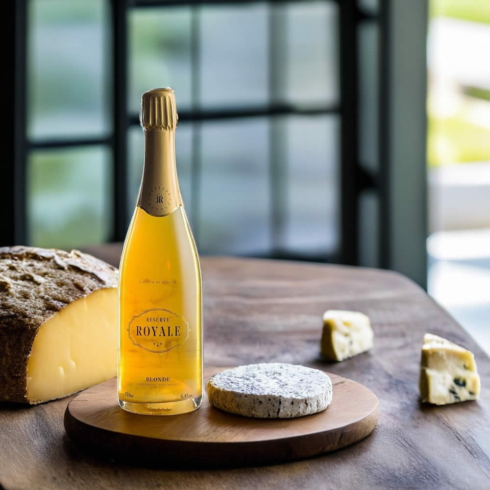 Cerveza Reserve Royale con queso