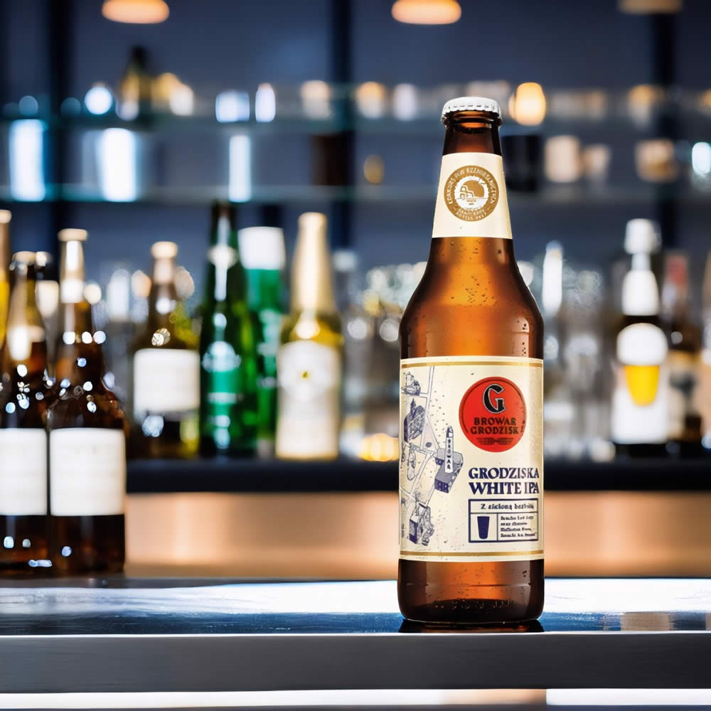 Cerveza Grodziska White IPA en bar