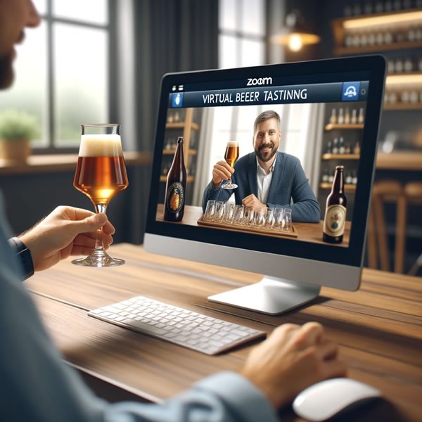 Sesión de cata virtual de cervezas artesanales para empresas