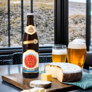 Cerveza Schneider Weisse Love Beer con quesos