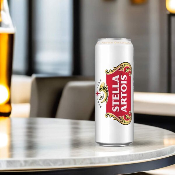 Cerveza Stella Artois en sala de estar