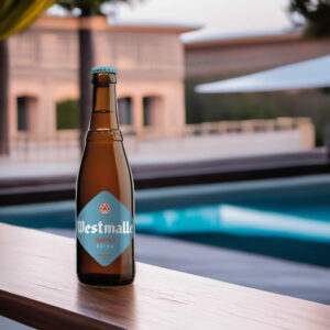 Cerveza Westmalle Extra en la piscina