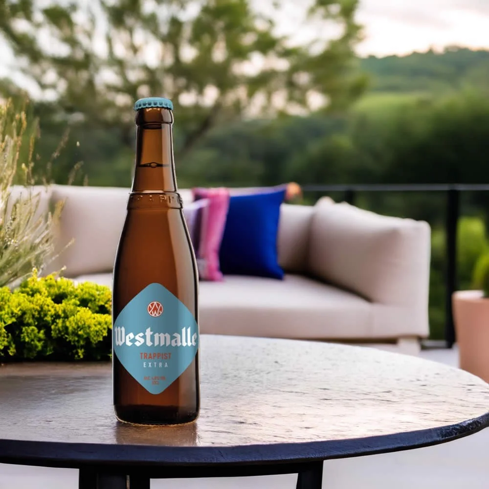 Cerveza Westmalle Extra en terraza