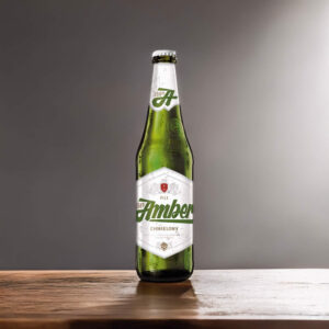 Cerveza Bowar Amber Chmielowy sobre mesa