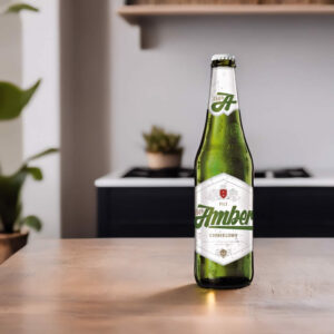 Cerveza Bowar Amber Chmielowy en cocina