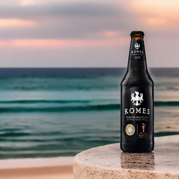Cerveza Komes Porter Baltycki en el mar
