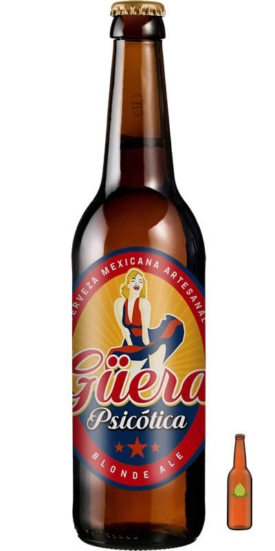 Cerveza alma cervecera güera psicótica