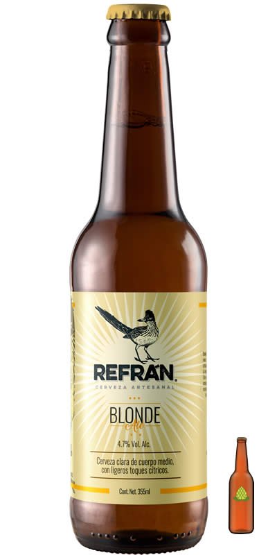 Cerveza refrán blonde