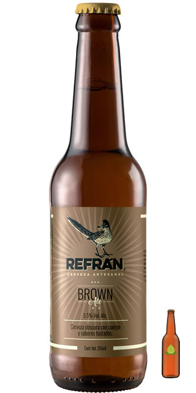Cerveza refrán brown